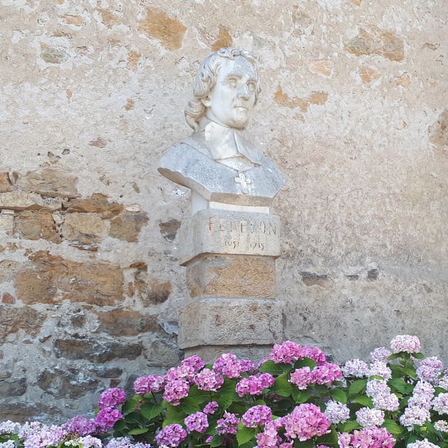 Bust of François Fénelon in Carennac, France