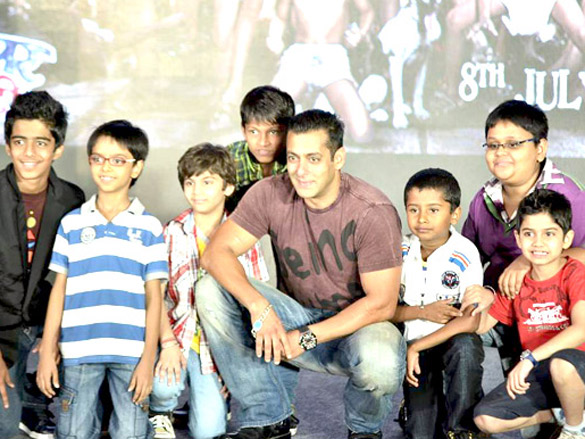 Salman Khan promoting his production venture Chillar Party