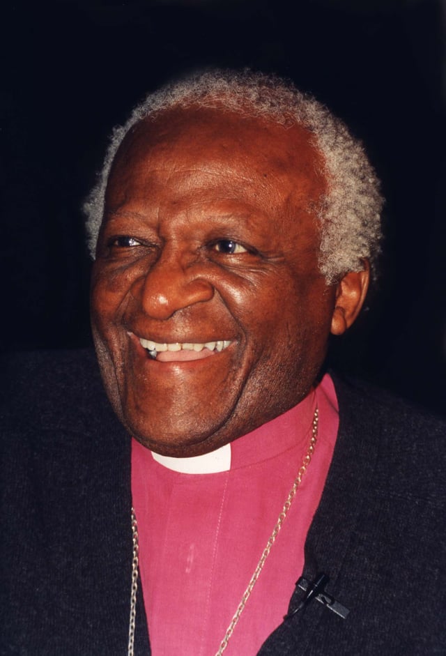 Tutu at the Embassy of South Africa, Washington, D.C., in 1997