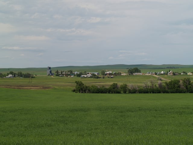 Great Plains in North Dakota c. 2007, where communities began settling in the 1870s.