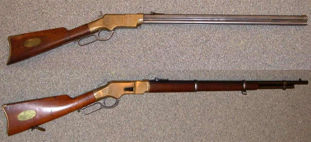 1860 Henry and 1866 Winchester Musket.