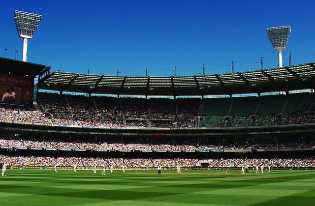A view of the Melbourne Cricket Ground on Day 2.