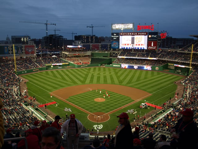 Nationals Park is the home of the Washington Nationals.