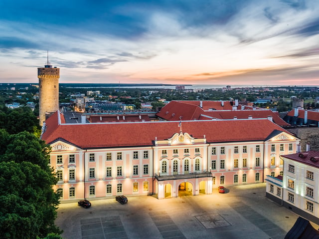 The seat of the Parliament of Estonia in Toompea Castle