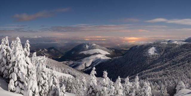Baretous Valley and Piedmont plain, in the French western Pyrénées