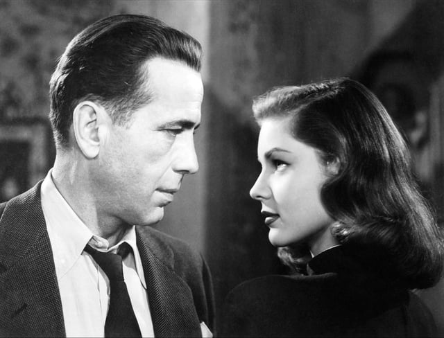 Bacall and Bogart in The Big Sleep