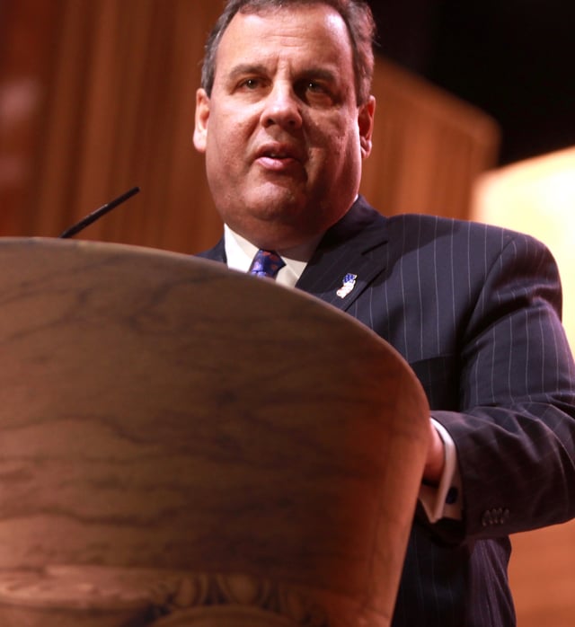 Governor Chris Christie speaking at the 2014 Conservative Political Action Conference (CPAC) in National Harbor, Maryland