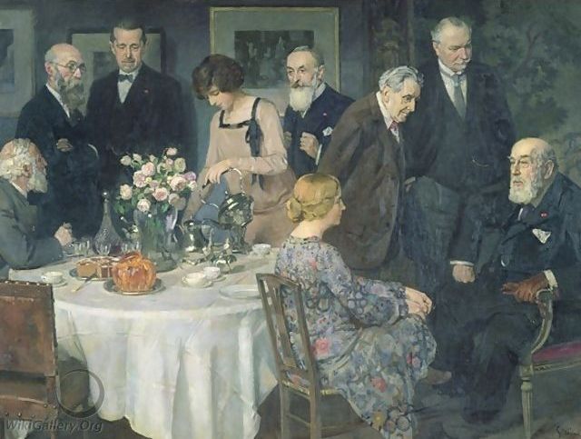 Thé avec des artistes ("Tea with the artists"), Jules Grün, 1929