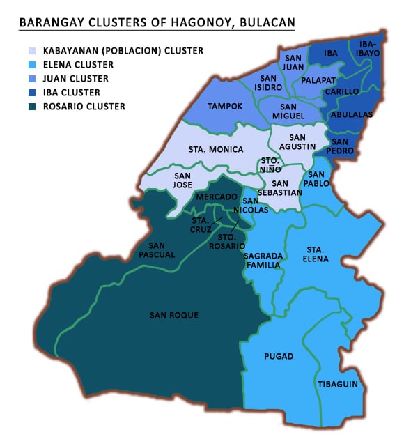 Barangay clusters of Hagonoy