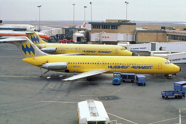 McDonnell Douglas DC-9-30 jets in Hughes Airwest livery