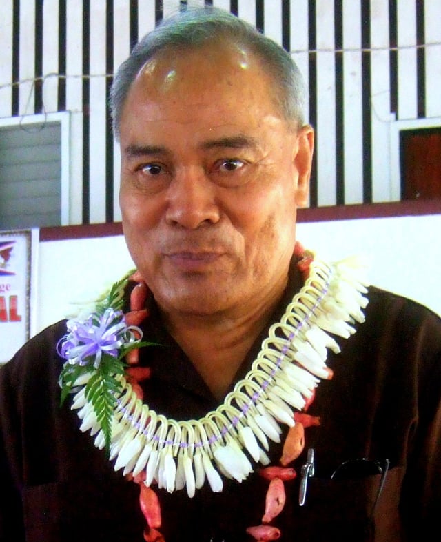 Lolo Matalasi Moliga, the 57th and incumbent Governor of American Samoa (2013–present)