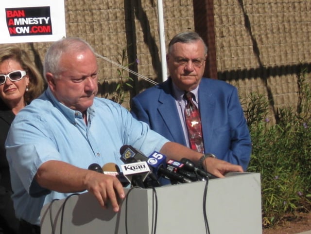 Arpaio with State Senator Russell Pearce in 2010