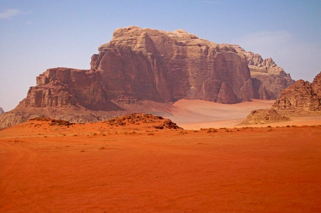 Wadi Rum's resemblance to the surface of Mars has made it a popular filming and tourist attraction.