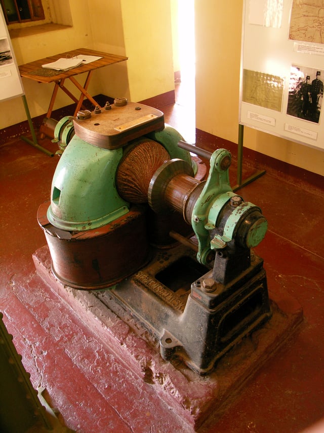 Siemens & Halske LH8 electric generator on display at Fort Klapperkop, Pretoria
