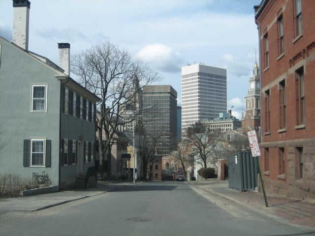 The Providence skyline viewed from College Hill