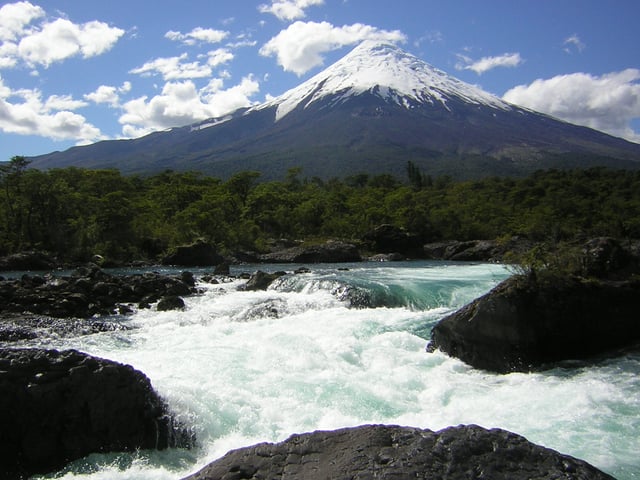 Osorno Volcano and the Petrohué River