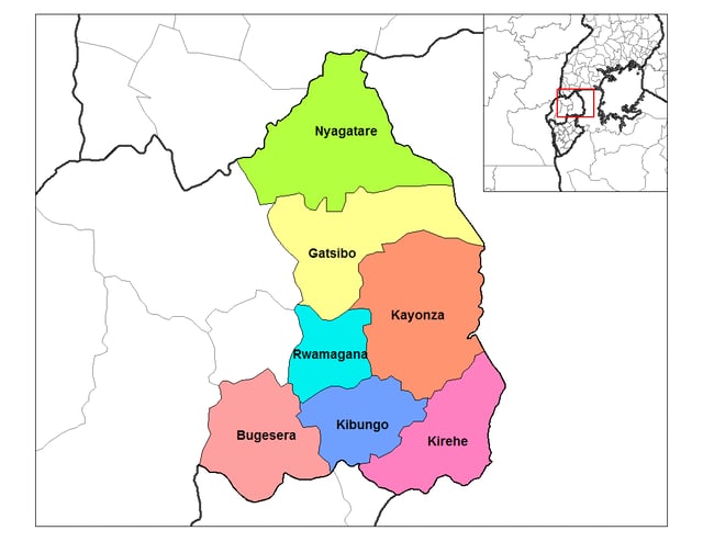East Province, Rwanda, created in 2006 as part of a government decentralization process.