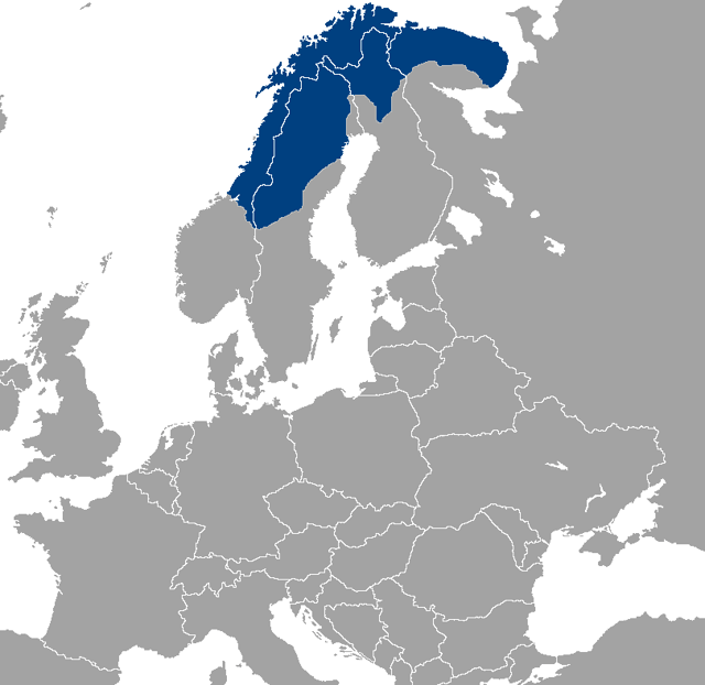 Homeland of the Sámi people