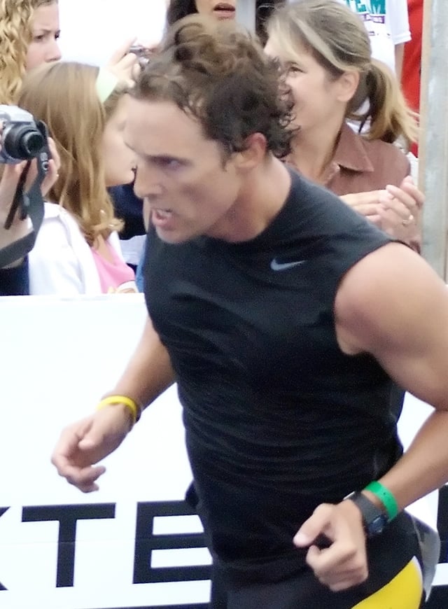 McConaughey in 2008, participating in the Nautica Malibu Triathlon