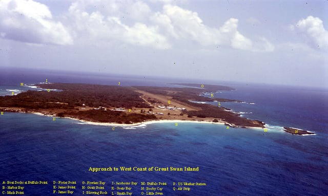 CIA runway by MCB 6 Det Alfa on Swan Island