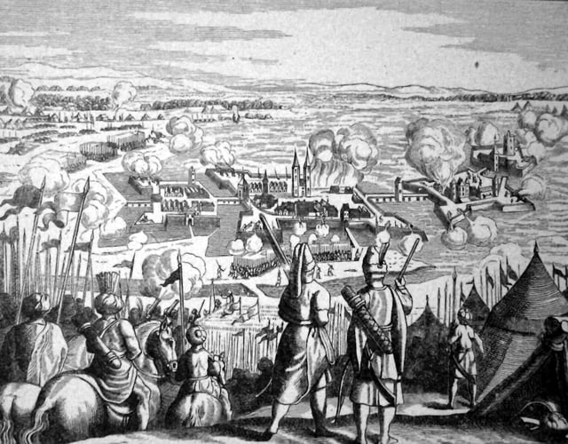 Turkish attack on river fortress, Siege of Szigetvár, 1566)