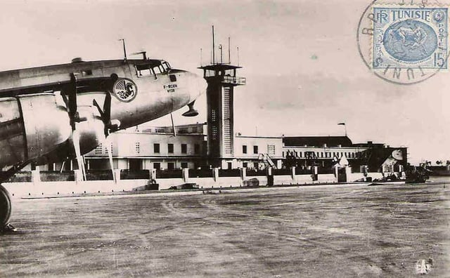 Tunis Airport in 1952.