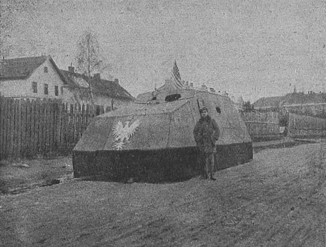 Piłsudski improvised armored car, 1919, named after Piłsudski