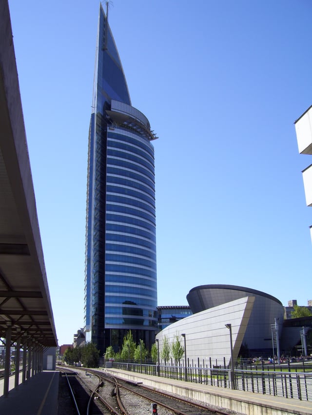 Tower seat of the ANTEL company in Montevideo
