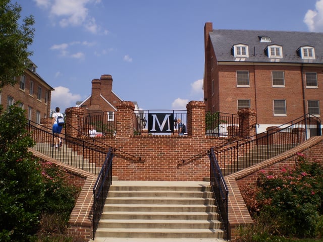 A stairway in South Campus