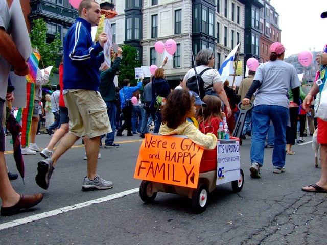 Boston gay pride march, held annually in June