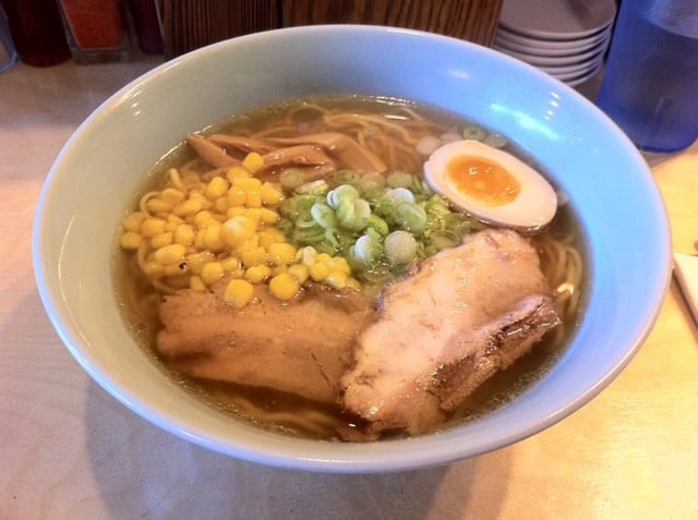 Shio ramen from a Southern California ramen restaurant