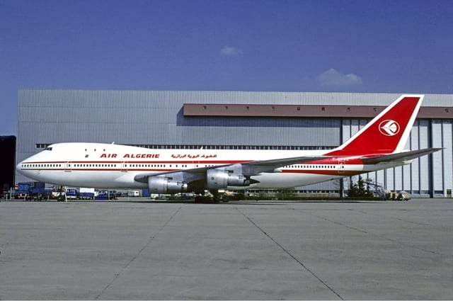 An Air Algérie Boeing 747-100 in 1982.