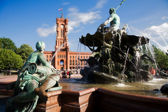 Rotes Rathaus (Red City Hall), seat of the Senate and Mayor of Berlin