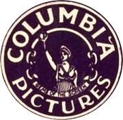 The first print logo used by Columbia Pictures, featuring its Columbia personification
