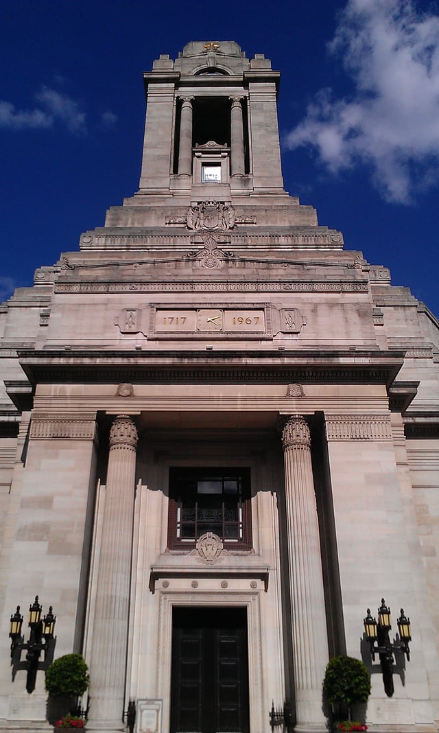 Front exterior of Freemasons' Hall