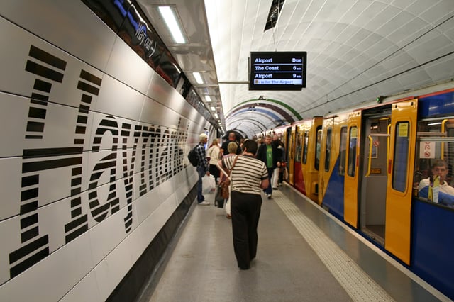 Haymarket Metro station in Newcastle city centre