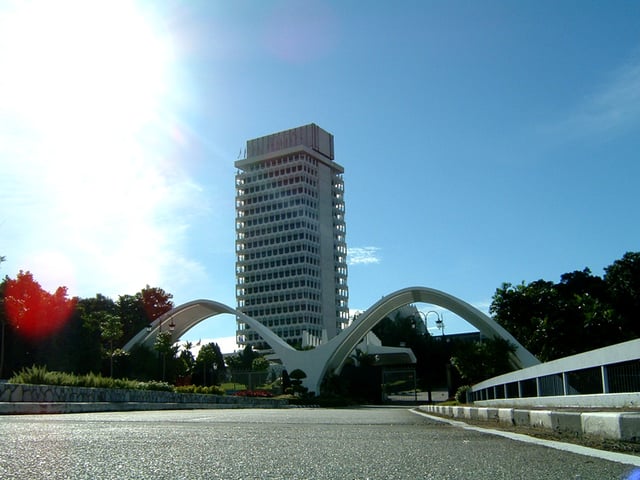 The Parliament of Malaysia, the building that houses the members of the Dewan Rakyat