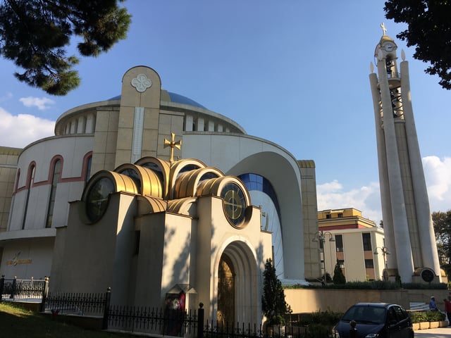 The Resurrection Cathedral of Tirana is the third largest Orthodox church in Europe. Eastern orthodoxy was first introduced during the Roman period.