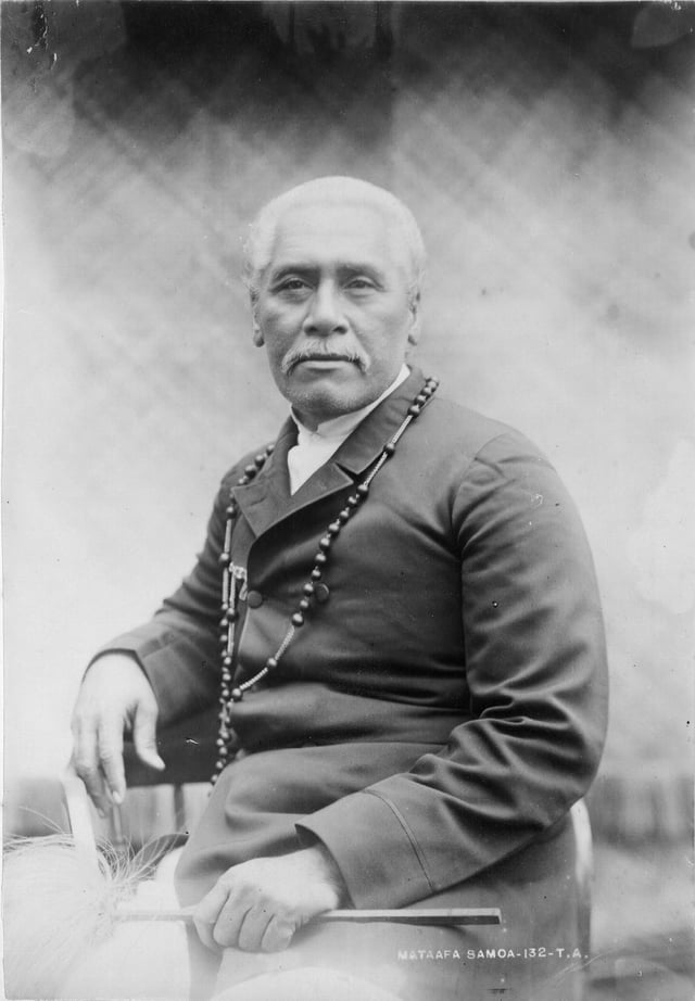 Mata'afa Iosefo (1832–1912) paramount chief and rival for the kingship of Samoa