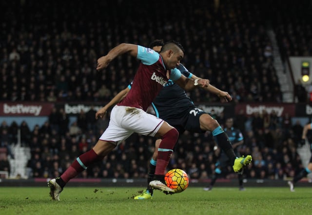 Payet taking on compatriot Gaël Clichy of Manchester City in January 2016