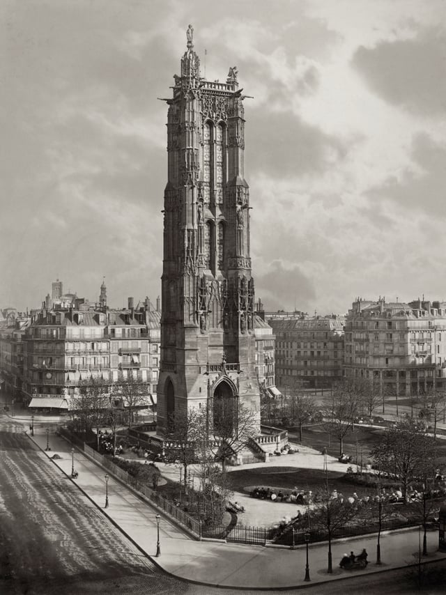 La Tour St. Jacques La Boucherie à Paris by Charles Soulier, 1867.