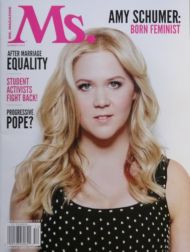 Schumer on the cover of Ms. magazine in 2015