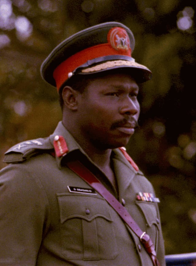 Olusegun Obasanjo was a military president who ruled the country from 1976 to 1979.