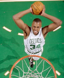 Paul Pierce was drafted 10th overall in the 1998 NBA draft, going on to win the 2008 NBA Finals MVP award.