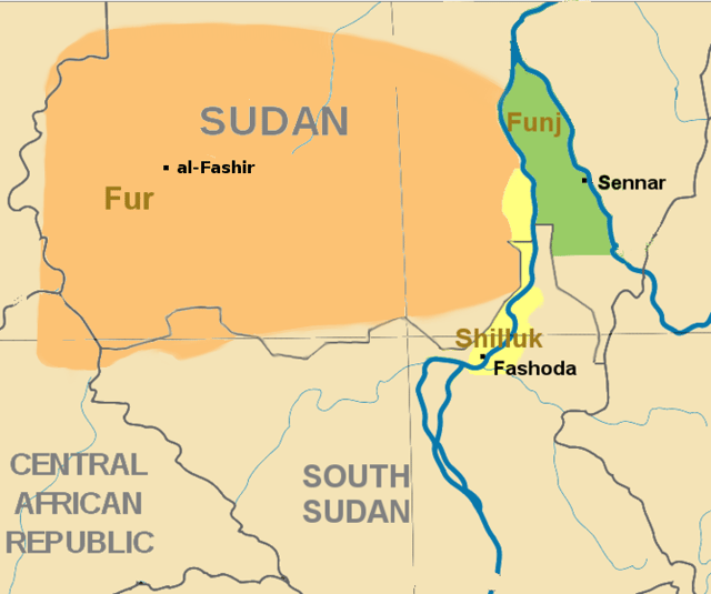 Southern Sudan in c. 1800