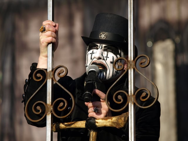 Heavy metal singer King Diamond is a member of the Church of Satan