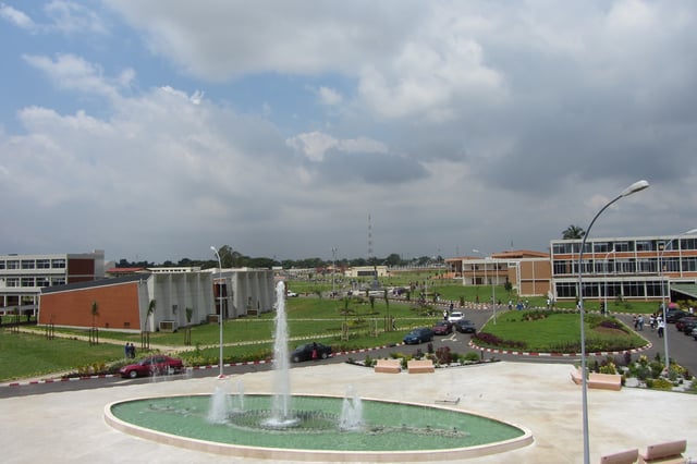 The university campus of the Université de Cocody