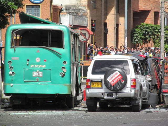 2012 car bombing targeting the former minister Fernando Londoño