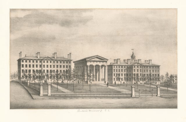 Brown University, R.I, c. 1840, New York Public Library