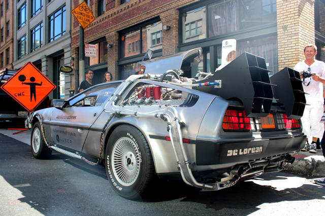 DeLorean "time machine" provided by Uber